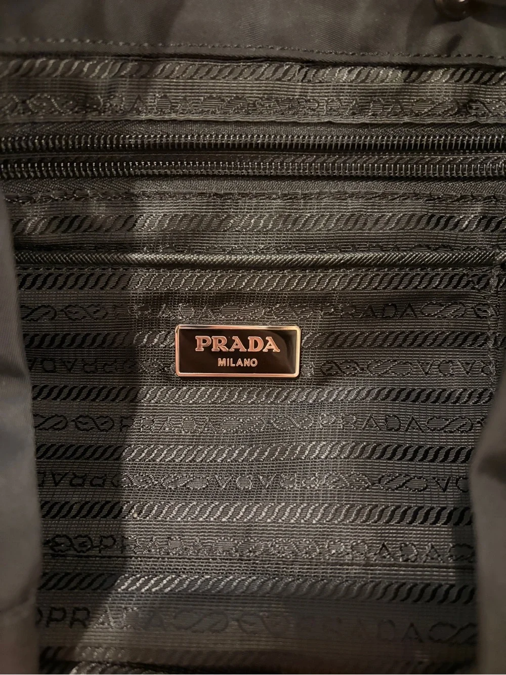 Prada Medium Backpack in Black